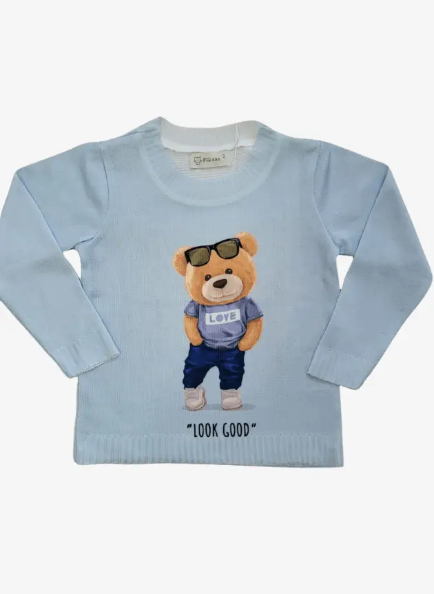 Blusa Tricô Urso
