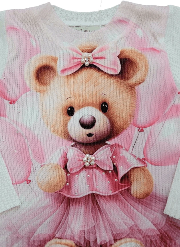 Blusa Tricô Urso Balões - Imagem 4