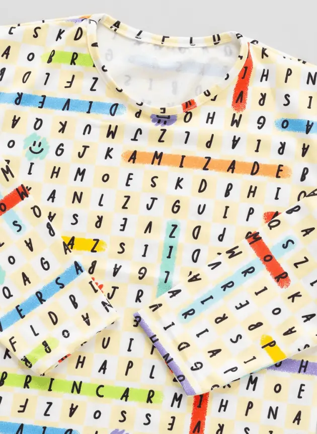 Camiseta Maga Longa Caça Palavras - Imagem 2