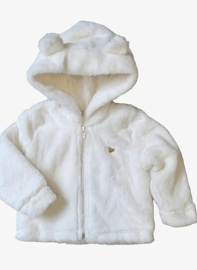 Casaco com Capuz Off White