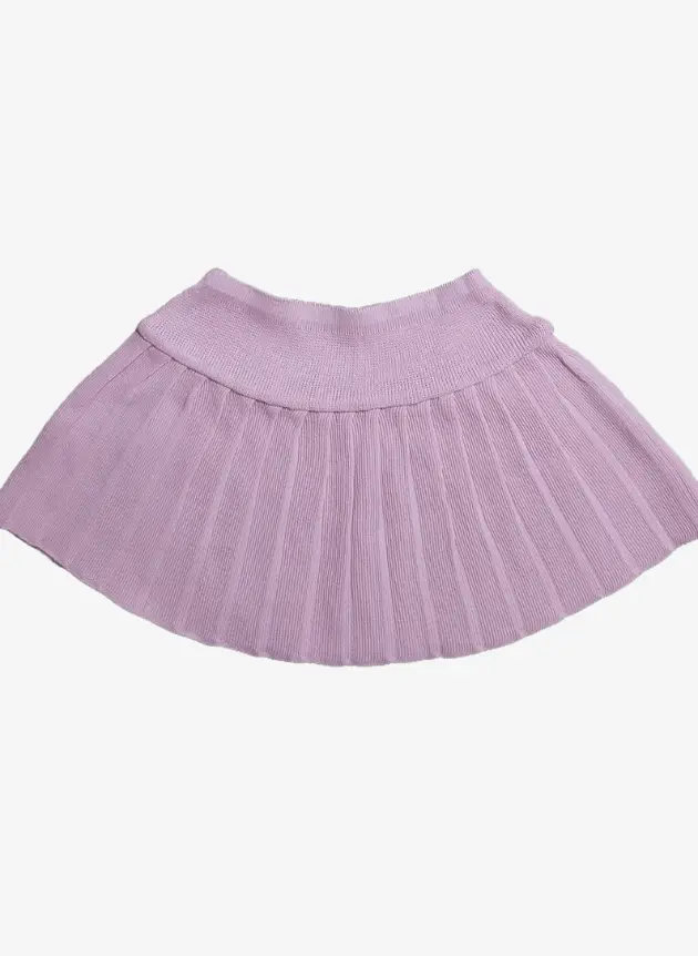 Saia Plissada Tricô