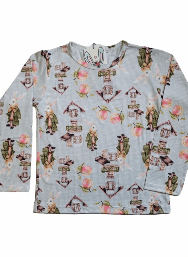 Blusa Manga Longa Casa de Coelho