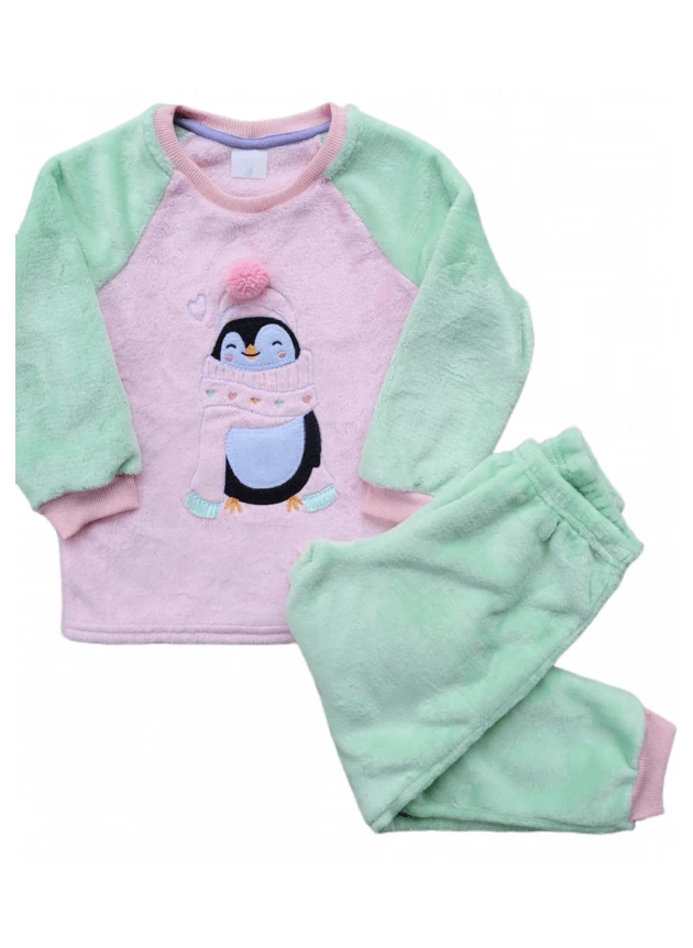 Pijama Soft Fleece Pinguim