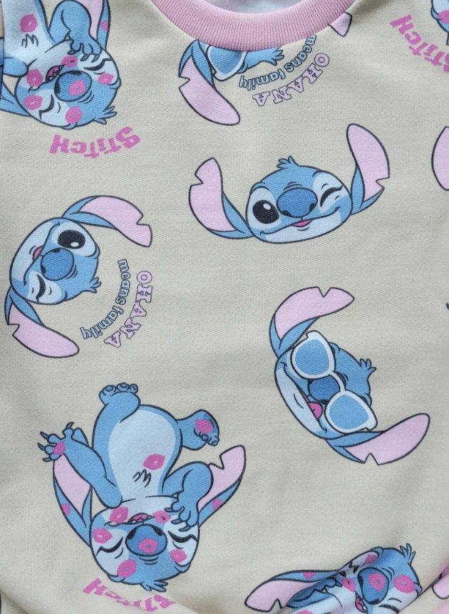 Conjunto Moletom Peluciado Stitch - Imagem 2
