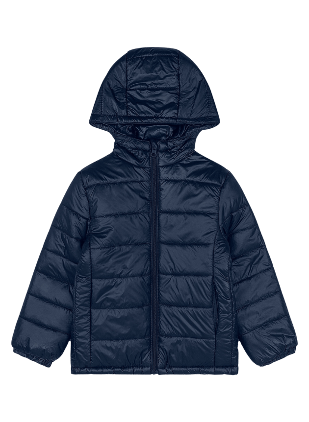 Jaqueta Puffer Unissex com Capuz - Marinho