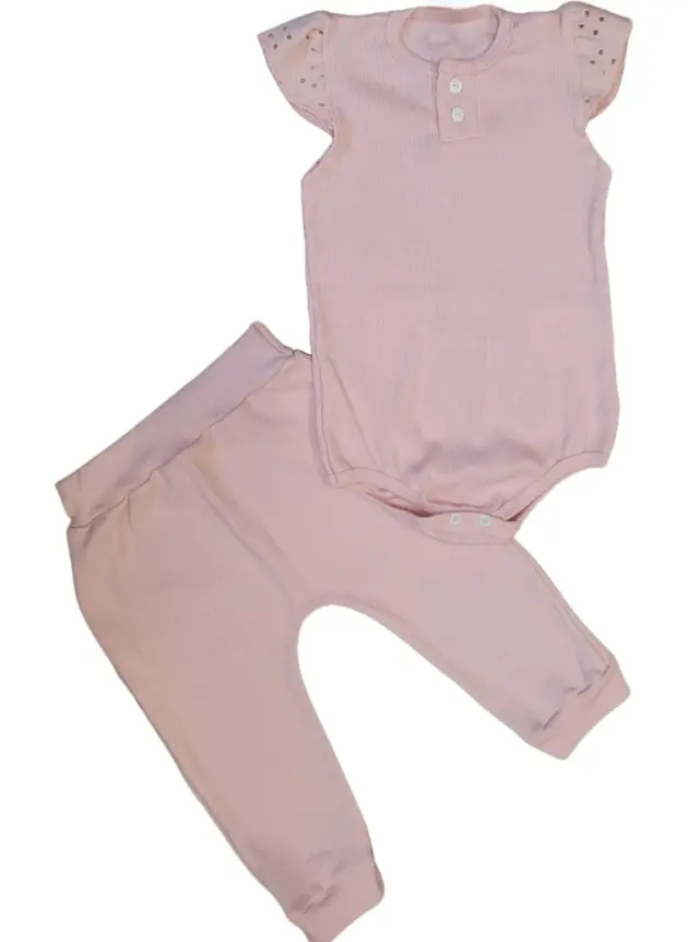 Conjunto Canelado Rosê