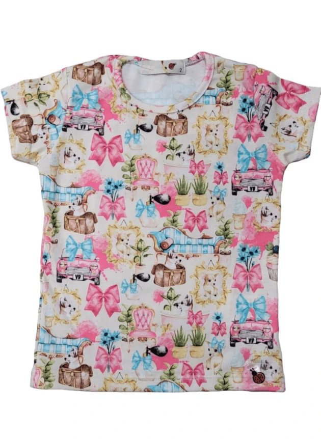 Blusa Manga Curta Dama