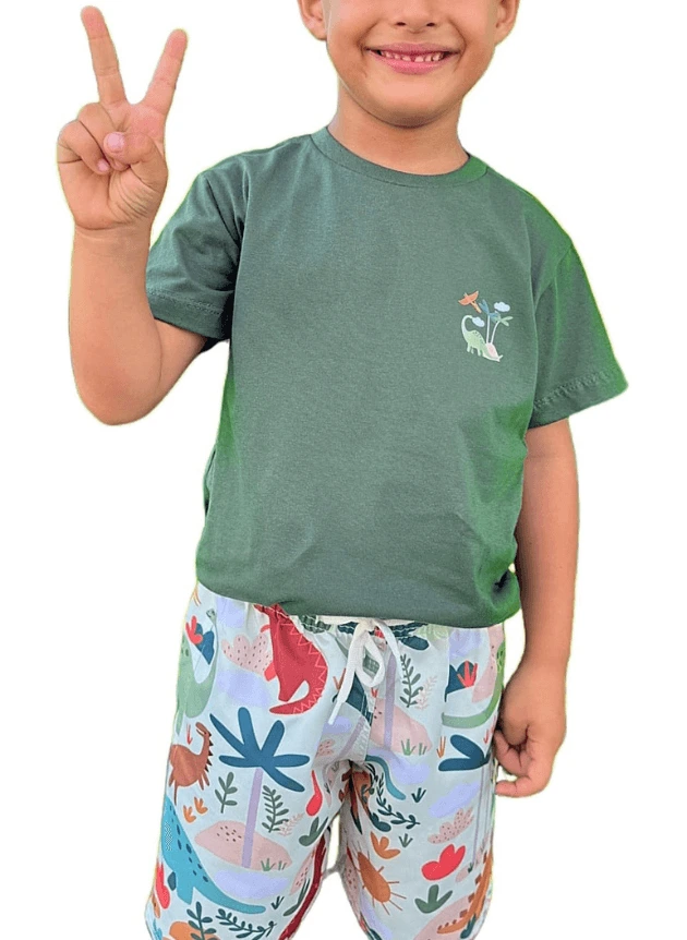 Conjunto Dinossauro Verde - Imagem 2