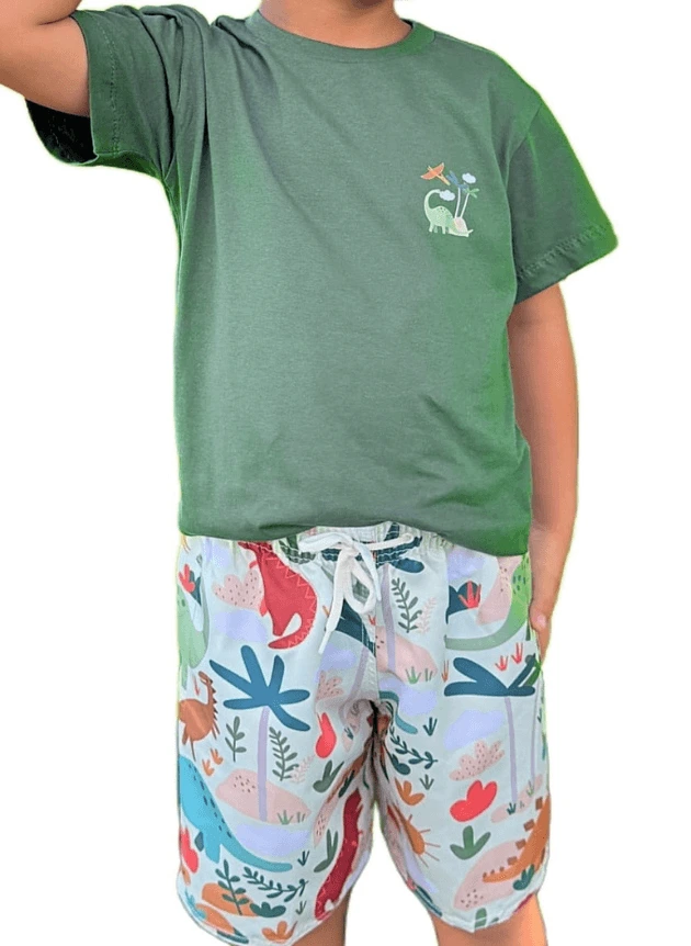 Conjunto Dinossauro Verde