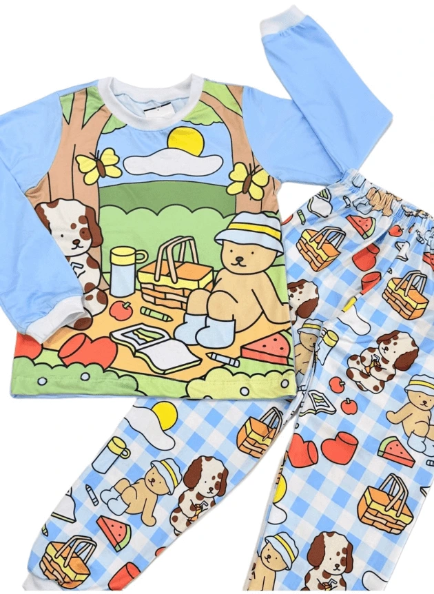 Pijama Longo Bobbie Goods Azul
