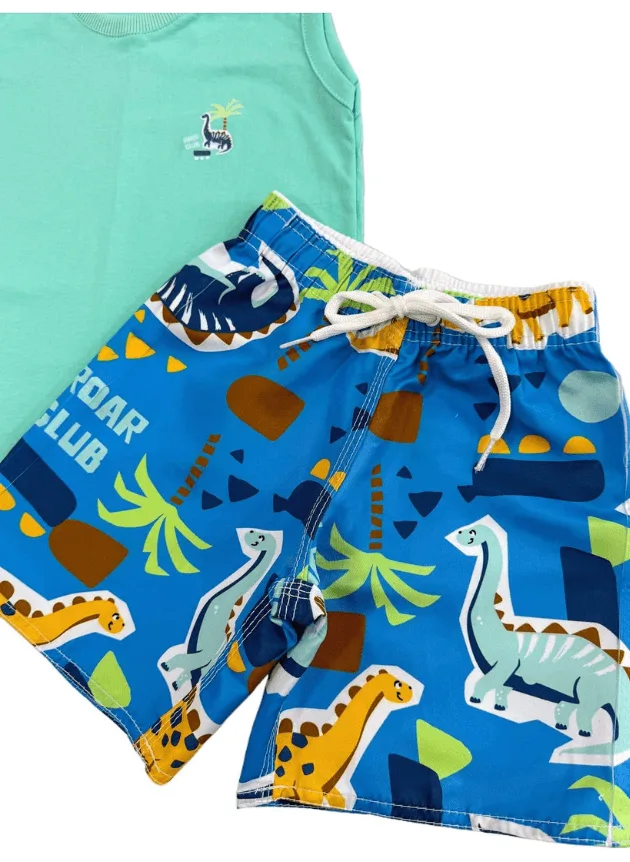 Conjunto Dino Verde Água - Imagem 3